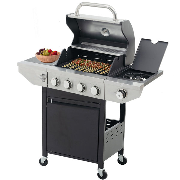 Endark 4 Burner Propane Gas Grill Stainless Steel BBQ Grill With 9,000